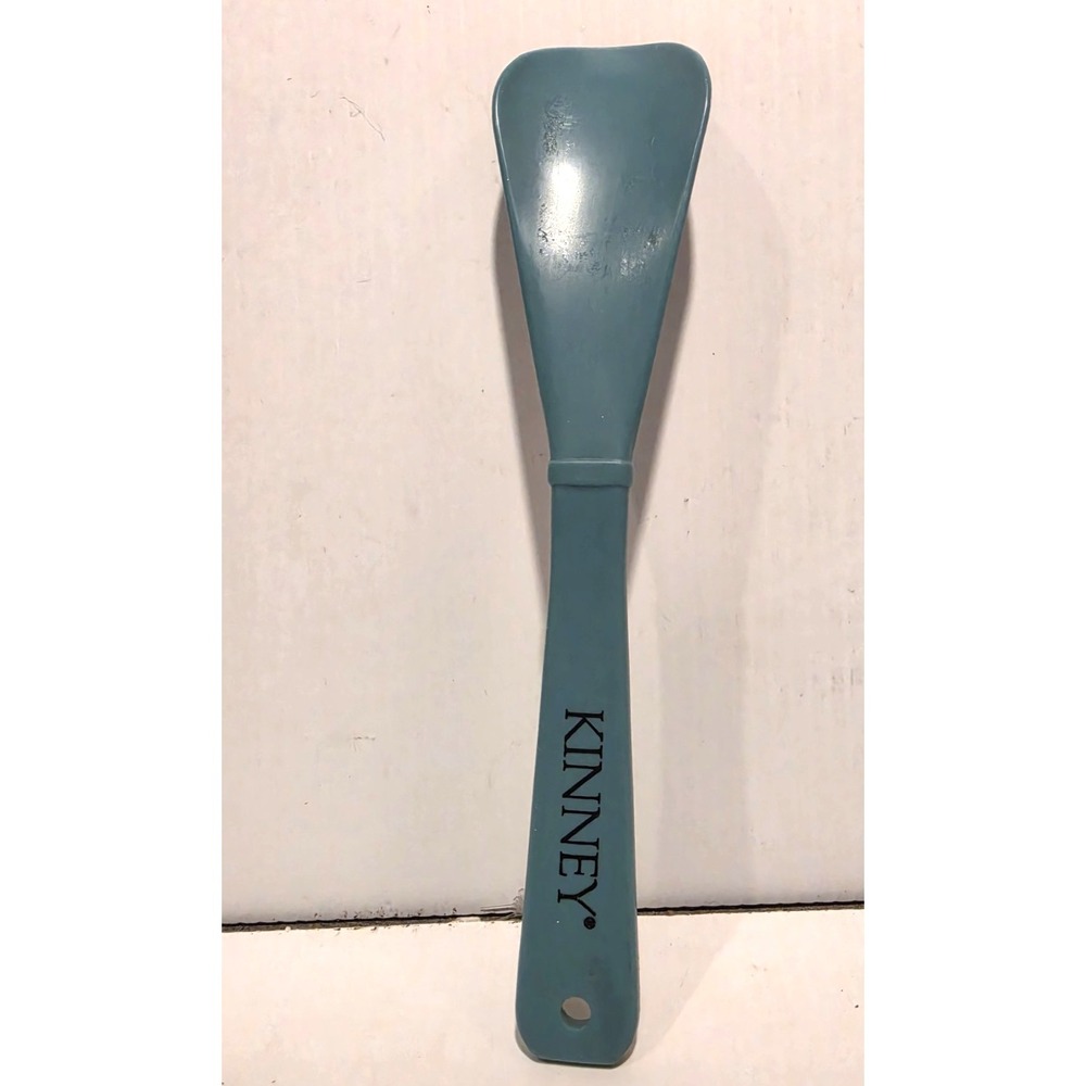 Vintage Kinney shoes green plastic shoe horn